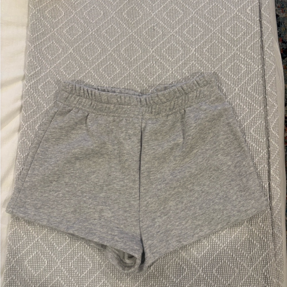 SHEIN Gray Athletic Shorts with Elastic Waistband